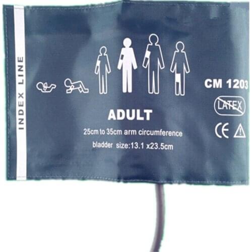 30pcs/lot Free Shipping Normal Adult Reusable Nylon Reusable NIBP Cuff Single Tube,Bladder Inside Monitor ARM Cuff Connector