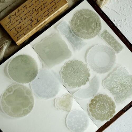 50pcs Retro Lace Acetate Diecut shapes for Scrapbooking Happy Planner/Card Making/Journaling Project
