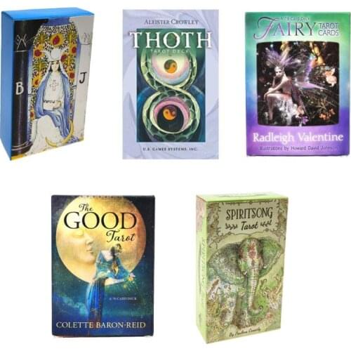 78Pcs/Set Tarot Cards Oracle Guidance Divination Fate Tarot Deck Board Games for Party Playing Entertainment Kit