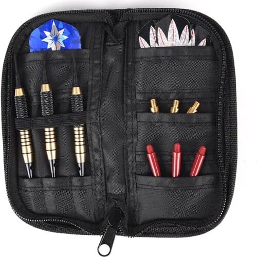 Darts Accessories Carry Case Wallet Pockets Holder Storing Bag Black Durable Nylon Storing Bag