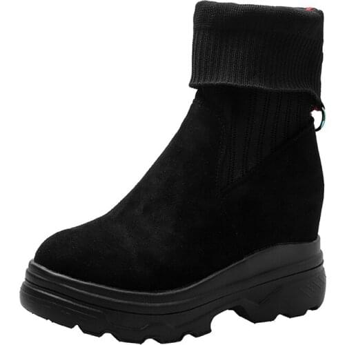 Martin Boots Female British Wind Students Thick-soled Breathable Motorcycle Boots Childrens Short Tube Shoes
