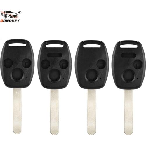 Dandkey 50pcs/lot 2/2+1/3/3+1 Buttons Remote Key Shell For Honda Accord Civic Fit Car Key Fob Case( USA REGULATIONS ) key shell