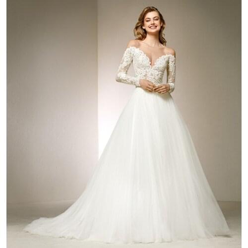 EXNY Long Sleeve Wedding Dresses