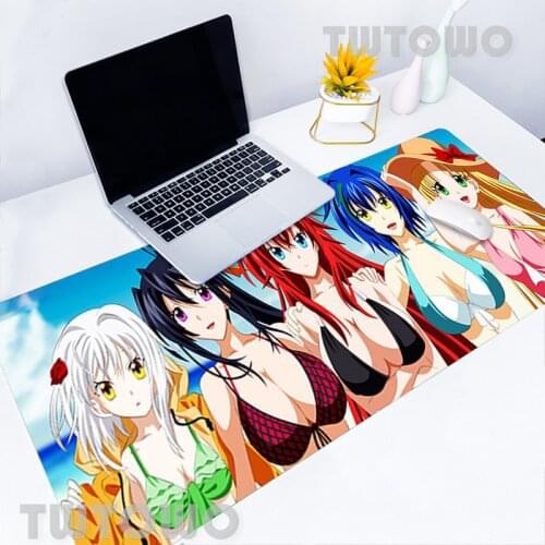 High School Dxd Large Size HD Mouse Pad Anime Natural Rubber Cartoon Art Carpet Laptop Desktop Mouse Pad Desk Mat MousePads