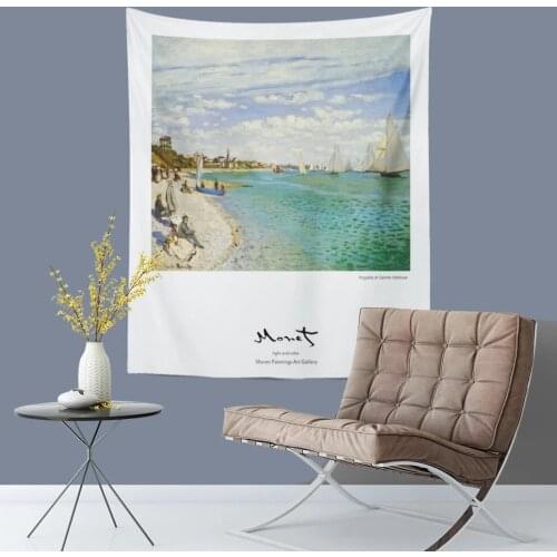 Nordic Ins Small Fresh Decorative Painting Tapestry Home Wall Hanging Painted Background Cloth Tapestries Beach Towel