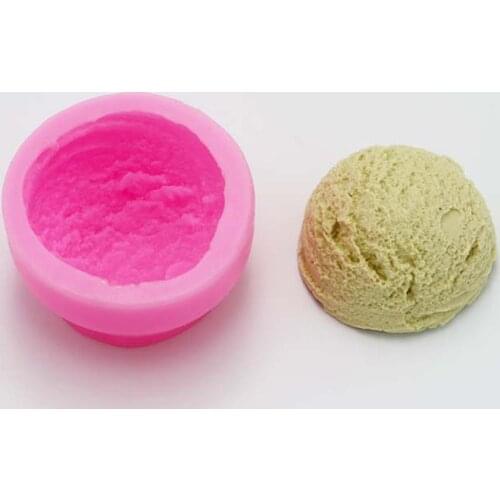 Ice Cream Hemisphere Candle Silicone Mould DIY Handmade Craft Making Soap Silicone Molds