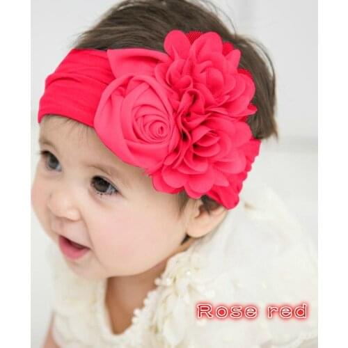 2020 New Flower 1-3Y Hot Newborn Solid Baby Turban Cloth Cute Simple Headwrap Bohemian Baby Hair Knot Wide Party Headband