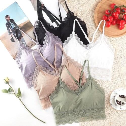 New arrived Free Shipping Wrap bust Sexy cotton candy lace Vest young Girls students solid teenagers Underwear children 2pc/lot