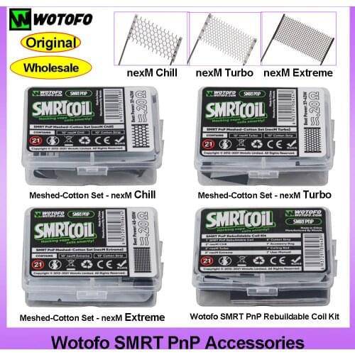 Original Wotofo SMRT Pod Kit 2000mah Battery 80W Mod with 4.5ML Cartridge Rebuildable Pod System Kit