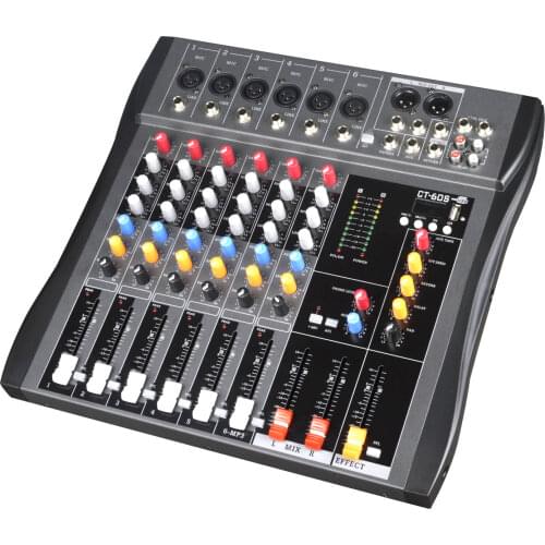 Professional bluetooth mixer with reverb effect home stage performance conference 4-way, 7-way, 6-way, 8-way tuning table