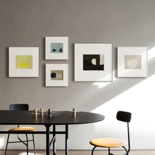 Simple Nordic abstract geometry pear living room murals poster picture print canvas combination decorative painting