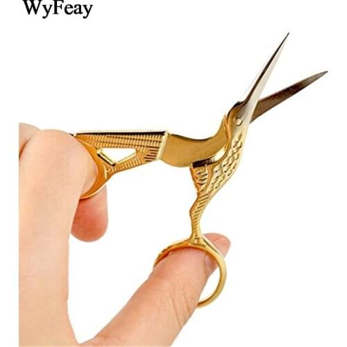 Sewing Scissors Retro classic Vintage cross stitch European Craft Gold handicraft Tailor embroidery scissor Fabric Clothing Tool