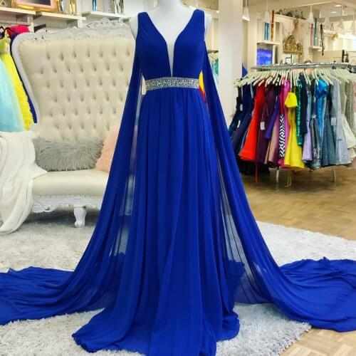 Sqosawe Womens Evening Chiffon Dresses