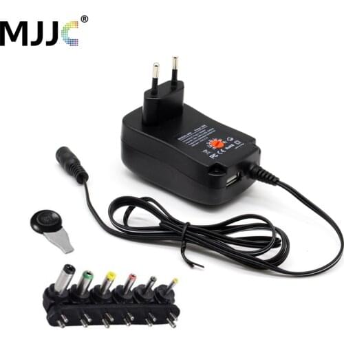 Universal Power Adapter DC12V Power Supply Adjustable Voltage USB LED Driver 12 Volt 3V 6V 9V 5V LED Strip Regulated Transformer