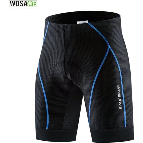 WOSAWE Upgrade Cycling Shorts Men Downhill Mountain MTB Road Bike Shorts Padded Gel Bicycle Shorts Licra Bermuda Ciclismo