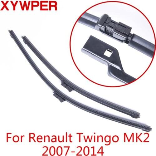 XYWPER Wiper Blades for Renault Twingo 2007 2008 2009 2010 2011 2012 2013-2017 Car Accessories Soft Rubber Windshield Wipers