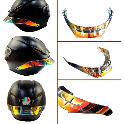 Motorcycle Helmet Tail Rear Spoiler Aurora ABS Aluminum Alloy Motocross Helmet Big Tail Wing Case for GPR GPRR Corsa R