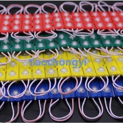 1.5W 5730 Red Green warm white 160 degrees LED Module 3LED Light Waterproof 12v