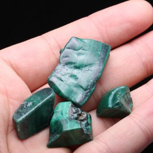 100G/pack Natural Stone Irregular Malachite Original Beads Reiki Healing Amulet DIY Jewelry Exquisite Birthday Gift