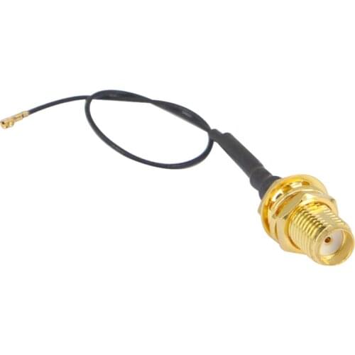 100 pieces/kit) SMA Female bulkhead to IPX IPEX MHF4 RF pigtail jumper cable for PCI WIFI Card wireless router M.2 card 0.81mm