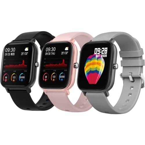 2021 Men Women Smart Watch 1.4inch Full Touch Screen Fitness Tracker Heart Rate Monitor IP67 Waterproof Clock GTS Sports Band