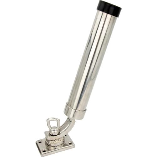 360 Degree Adjustable Fishing Rod Holder Deck Mount 316 Stainless Steel for Marine Boat Yacht