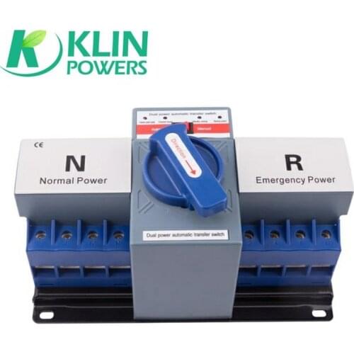 Universal 4P 63A 380V ATS Dual Power Automatic Transfer Switch Electrical Selector Switches Diesel Generator Part