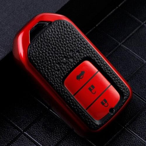 Hot Sale TPU Car Key Case Cover For Honda CivIc HRV CRV XRV Crider Odyssey 2015-2018 Fit Freed Carbon 3 Buttons Protection Shell