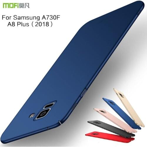 For Samsung Galaxy A730F A8+ A8 Plus 2018 6.0" case cover hard protection black capas MOFi original back cover case