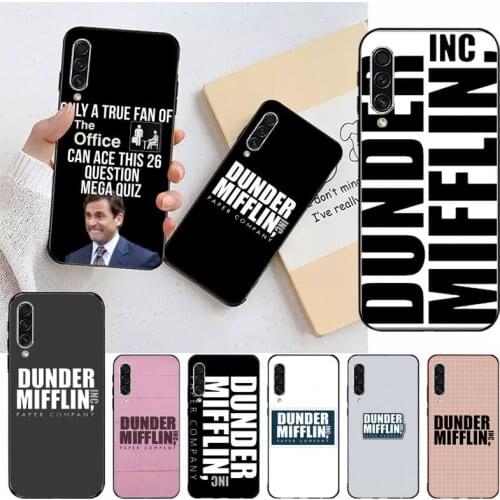 Dunder Mifflin The Office Phone Case For Samsung A40 A31 A50 A51 A71 A20E A20S S8 S9 S10 S20 Plus note 20 ultra