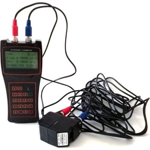 Low cost dn15-6000mm Handheld Ultrasonic fuel flowmeter with sensor ( -30C - +160C )