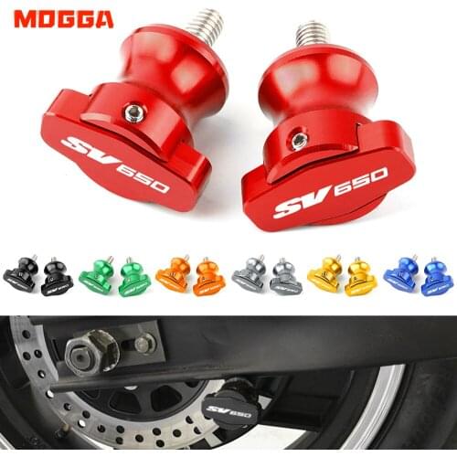 For SUZUKI SV650 SV650X SV650S SV 650 650X/650S Motorcycle Swingarm Spools Slider Stands 8MM Screws 2016 2017 2018 2019 Red
