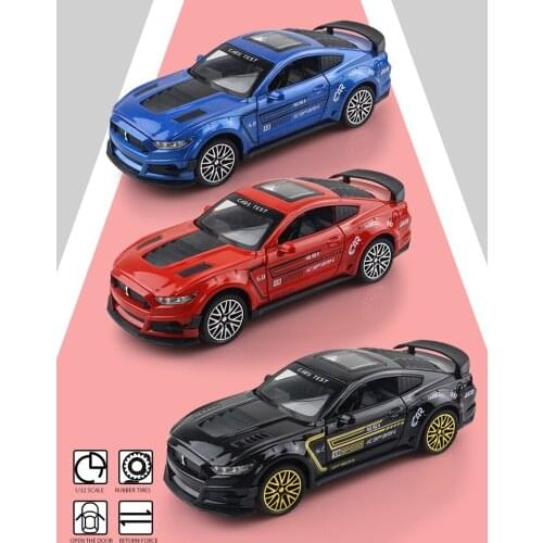 Ford Mustand Shelby GT500 Sports Car Kids Toys Gifts For Boyfriend RMZ Ctiy Simulation Diecasts Toy Vehicles 1:32 Alloy Model