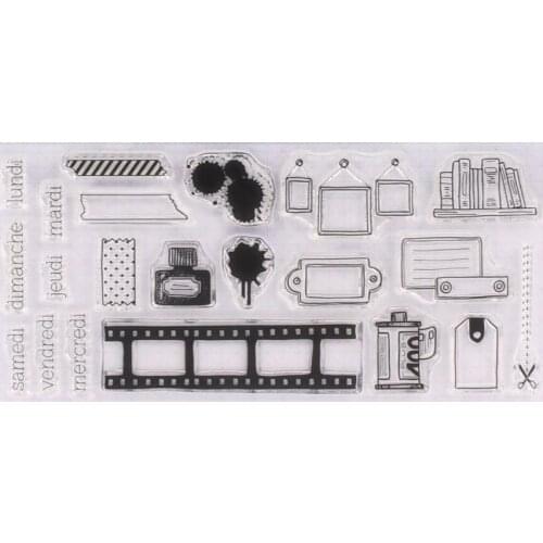 French/camera Transparent Clear Silicone Stamp/Seal for DIY scrapbooking/photo album Decorative clear stamp A0398