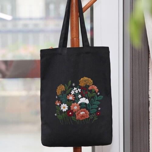 Canvas Tote Bag Embroidery Set for Beginners Embroidery hoops and tools