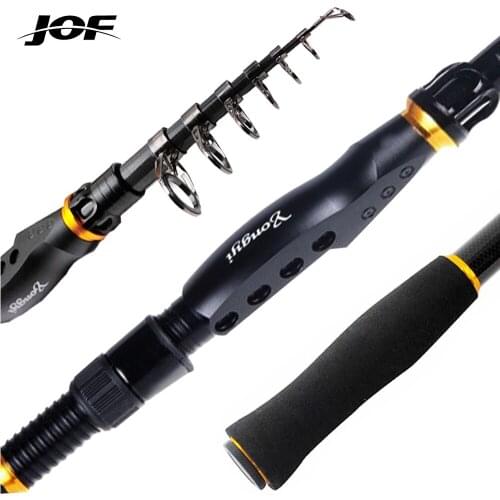 JOF Fishing Rods 1.8M 2.1M 2.4M 3.0M Bass Hard Bait Casting Mini Portable Spinning Rod Fishing Tackle Tools