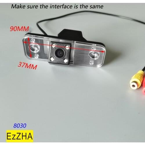EzZHA HD Fisheye Rear View Camera For Hyundai Santa Fe (CM) SUV 2005-2012 Car Vehicle Reverse Parking Accessories 4 8 12 led