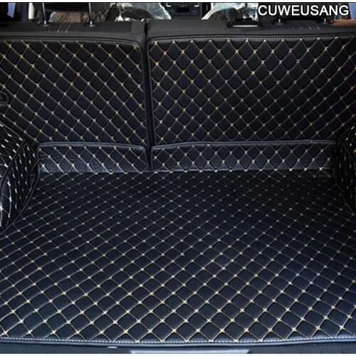 CUWEUSANG leather car trunk mats for JEEP Cherokee 2014 2015 2016 2017 years car styling Auto parts