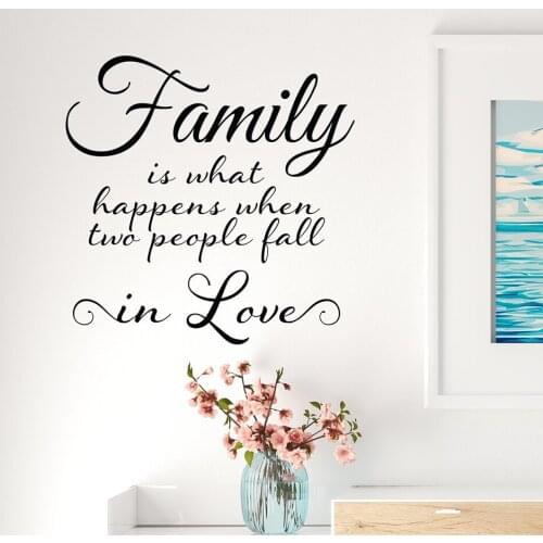Beauty family Family Wall Stickers Mural Art Home Decor For Living Room Kids Room Sticker Mural