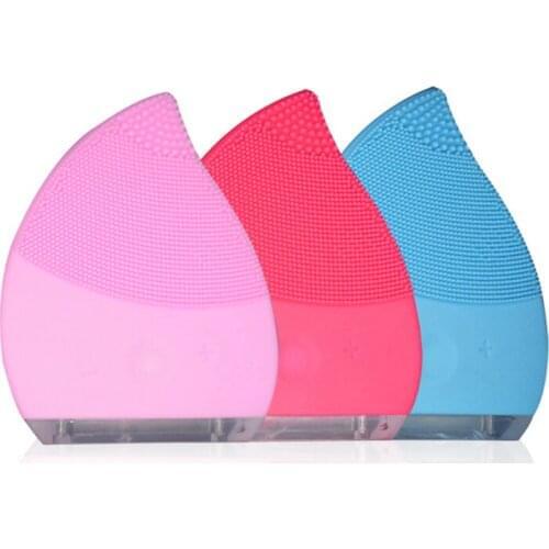 Face Cleaning Mini Electric Massage Brush USB Rechager Silicone Waterproof Washing Machine