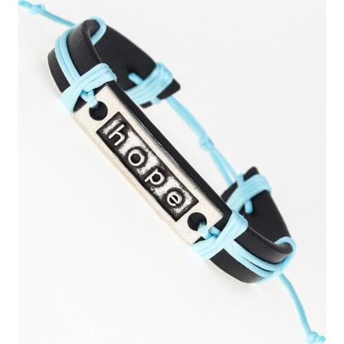 New Fashion 10 colors choose Hope ID Bracelet For Women Men Adjustable Jewelry gift for girlfriend sister mom wish bracelet