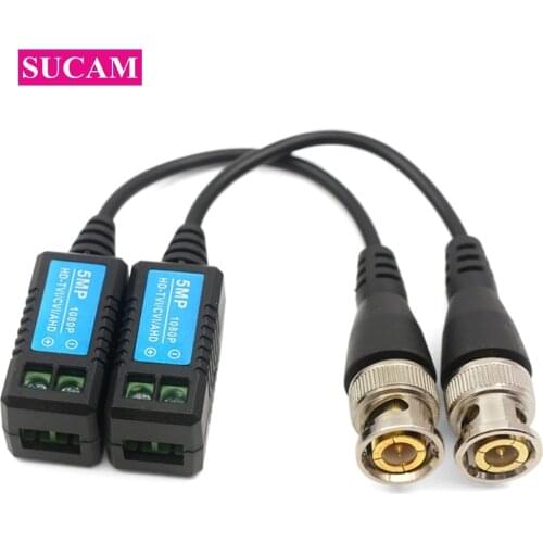 5MP CCTV Camera Transmitter Passive Twisted Video Balun for HD 2MP 5MP Spliced HD AHD CVI TVI Cameras