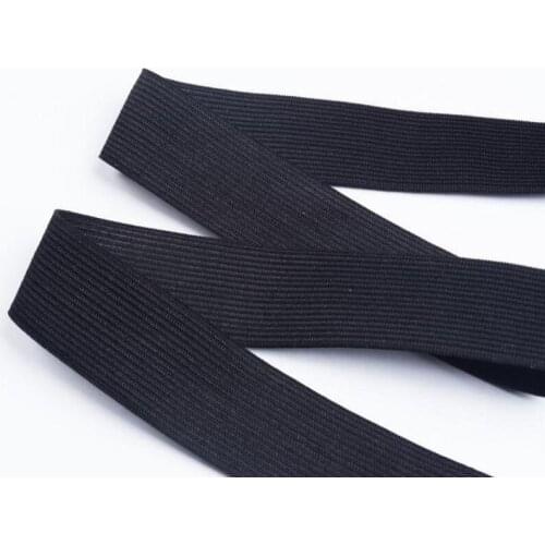 40 Meters Flat Elastic Band Sewing Clothing Accessories Black and White Hook Elastic Band Webbing Garment Sewing Accessories