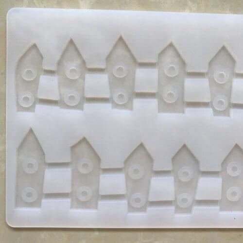 Fence Silicone Mould DIY Chocolate Cake Decoration Accessories Cake Tools Silicon Mold for Fondant Cake Border Silicone Molds