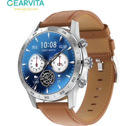 Gearvita DT70 Smart Watch Men 1.39inch ECG IP68 Waterproof BT Call Heart Rate Sleep Monitor Sport Weather Smartwatch