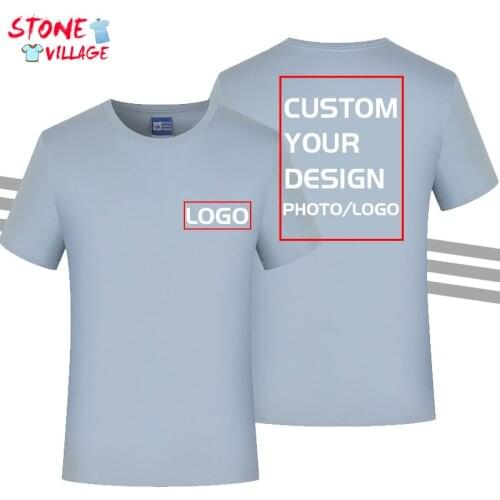 STONE VILLAGE Mens Summer T-shirts
