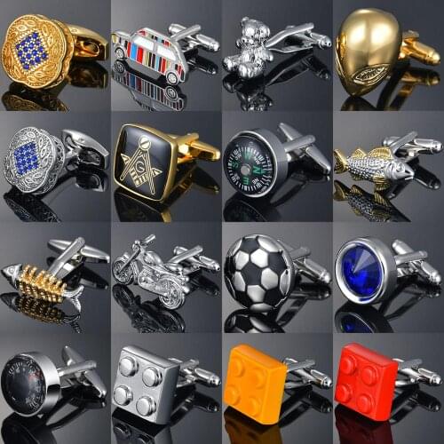 Light luxury shirt Cufflinks mens shirt cuffs nail French gold buttons custom wedding dress bridegroom suit sleeve