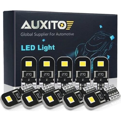 10x W5W T10 LED Canbus Bulb for Lada Vesta Granta Kalina Niva Renault Duster Megane Car Interior Light Dome Trunk Parking Lights