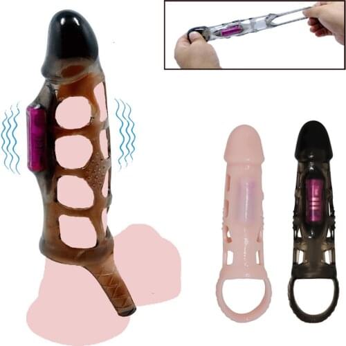 Vibrating Penis Ring for Men Sex Delay Ejaculation Cock Ring G Spot Clitoris Stimulator Penis Enlargement Anal Dildo Vibrator