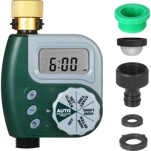 US/EU/UK Plug Digital Programmable Water Timer Weatherproof Garden Lawn Faucet Hose Timer Automatic Irrigation Controller